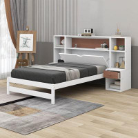 Red Barrel Studio Coos Platform Bed with Storage Headboard and Drawers