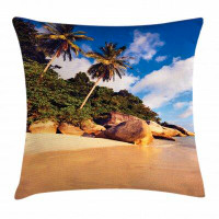 East Urban Home Palm Tree Indoor / Outdoor 36" Throw Pillow Cover