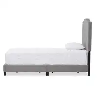 Lefancy.net Lefancy Benjamin Modern & Contemporary Grey  Upholstered Twin Size Arched Bed with Nail Heads