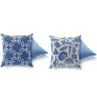 Highland Dunes 2 Pcs Colourful Indoor/Outdoor Accent Pillow Set
