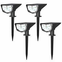 SolarEra Low Voltage Solar Powered Integrated LED Spot Light Outdoor Waterproof Pathway Lights for Wall Lawn