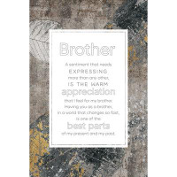 Trinx Brother Inspirational Wood Plaque 6 inches x 9 inches