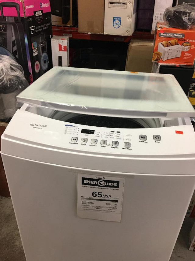 National 3.0 cuft. (10kg) Apartment Size Washing Machine. Brand New in Box. Super Sale $599.00 No Tax in Washers & Dryers in City of Toronto