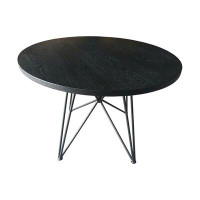 CDecor Home Furnishings Marlowesse Black Stain 45-Inch Round Counter Height Table