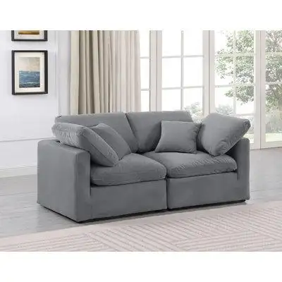 Meridian Furniture USA Indulge 70" Upholstered Loveseat