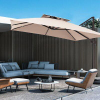 Arlmont & Co. Ainar 120'' Square Cantilever Umbrella