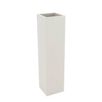 Vondom Cube - Square Resin Tower Pot Planter - LED RGBW/Cable - Ice