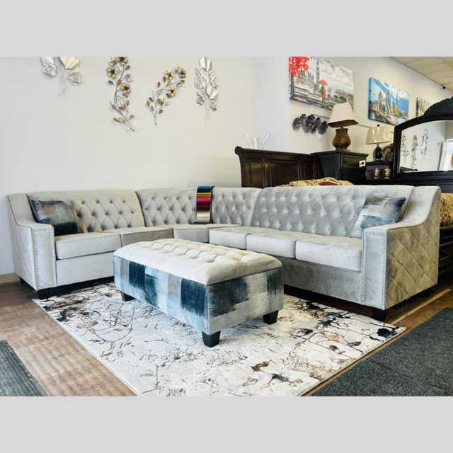 3PC Blue Sofa Set on Clerance!! in Couches & Futons in Mississauga / Peel Region - Image 2