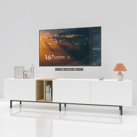 Latitude Run® Modern TV Stand with Big Storage Cabinets