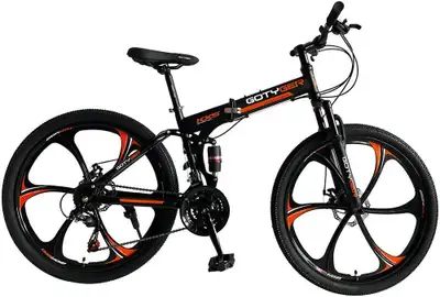 GOTYGER 26" 24-SPEED FOLDABLE MOUNTAIN BIKE Why pay more at a big box store? FOLDABLE BIKE ENSURES E...