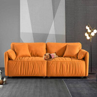 Latitude Run® Minimalist Design Sofa With Solid Wood Legs And Armrests For Living Room, Bedroom