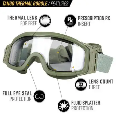 Valken Canada Tango Anti-Fog Single-Pane Airsoft Goggles