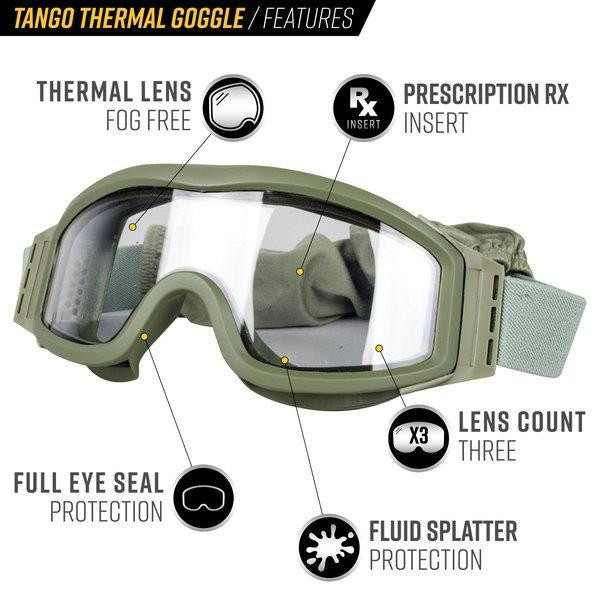 Valken Canada Tango Anti-Fog Single-Pane Airsoft Goggles in Paintball