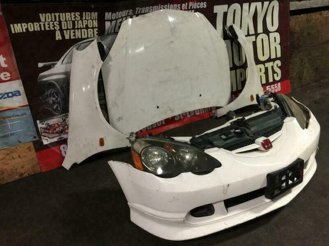 JDM ACURA RSX DC5 TYPE-R FRONT END NOSE CUT HID BLACK HOUSING JAPANESE FENDERS HOOD BUMPER BODY PARTS FOR SALE in Auto Body Parts in City of Montréal