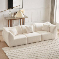 Hokku Designs Comfy Sofa Couch with Deep Seats Modern Sofa- 3 Seater Sofa