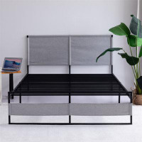Latitude Run® Metal Frame Bed with Headboard and Footboard