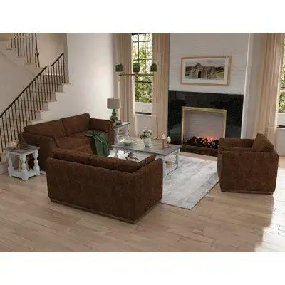 International Furniture Direct Bruder Wooden Frame & Base, Loveseat