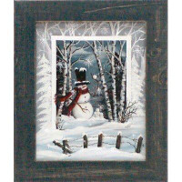 North American Art Snowball Fight by Michele Musser Framed Painting Print