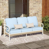 Lark Manor Arcus 74.8'' Wide Outdoor Patio Sofa with Cushions