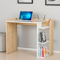 Hais Ruby Multi-Purpose Modern Style Home Office Computer Desk with Storage Shelves Study Writing Desk