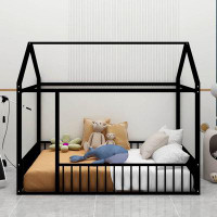 Harriet Bee Maolis Full Size Metal Bed House Bed