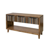 Foundry Select Thurstan Sofa Table Blue, With 3 Multicolor Drawers