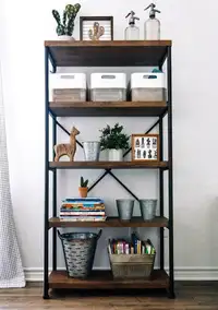 Vintage Ladder Bookshelf Bookcase Bookshelves Wood Small Corner Tall