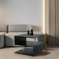 Wrought Studio 3-Layer Modern Coffee Table Side End Table