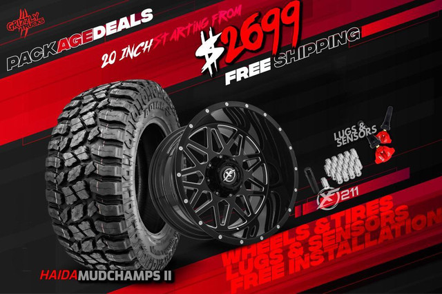 HOTTEST WHEELS IN CANADA!! XF OFF-ROAD WHEELS!!! FREE SHIPPING !!! in Tires & Rims in Alberta - Image 3