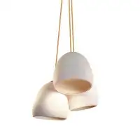 Hammers and Heels Clay 3 - Light Cluster Pendant Light
