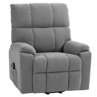 LIFT CHAIR FOR SENIORS, MICROFIBRE UPHOLSTERED ELECTRIC RECLINER CHAIR WITH REMOTE, QUICK ASSEMBLY, GREY