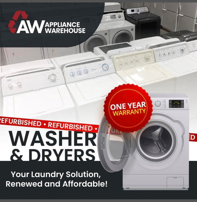 Refurbished Front Load Washers Huge Selection One Year Full Warranty in Washers & Dryers in Edmonton Area