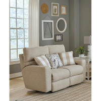 Wade Logan Ardele 62'' Upholstered Power Reclining Loveseat with Power Adjustable Headrest