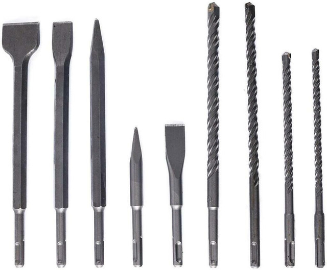 NEW 17 PCS DRILL BIT & CHISEL ROTARY DEMOLITION  HAMMER SET in Other in Edmonton - Image 4