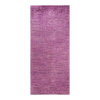 Isabelline Vibrance One-of-a-Kind Hand-Knotted Purple Area Rug 6'3"x 14'3"