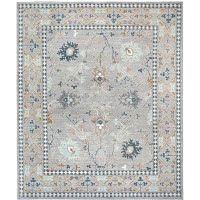 Bokara Rug Co., Inc. One-of-a-Kind 8'4" x 9'7" Area Rug in Gray/White/Yellow