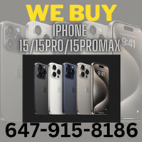 INSTANT CASH-HARD TO BEAT,We Buy Brand new Apple iPhone, 15PRO/15PRO MAX iPad ,Macbook,  pay great price in entire gta