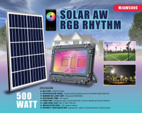 NEW SOLAR RGB RHYTHM LED REMOTE BLUETOOTH LIGHT MJAW800C