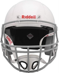 Riddell Victor Football Youth Helmet - Medium, White/Gray