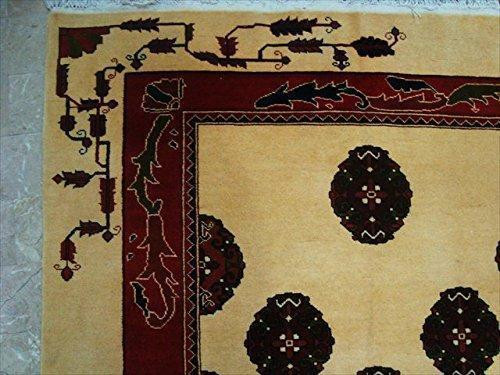 Elephant Foot Print Bokhara Afghan Vege Dyed Area Rug Hand Knotted Carpet (7.5 X 5)' in Rugs, Carpets & Runners - Image 4