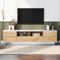Millwood Pines Modern TV Stand For Tvs Up To 80'' , Media Console With Multi-Functional Storage, Entertainment Centre  W
