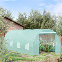 Greenhouse 19.5' L x 9.8' W x 6.8' H Green