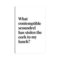 East Urban Home Contemptible Scoundrel Wine Cork And Bar Quote - Print
