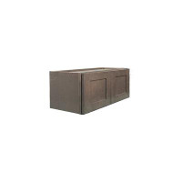 L&C Cabinetry 36W x 18H Kitchen Wall Cabinet - Shaker Style