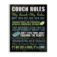 Stupell Industries Couch Rules Typography Wall Plaque