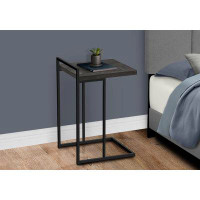 Latitude Run® Accent Table, C-shaped, End, Side, Snack, Living Room, Bedroom, Metal, Laminate