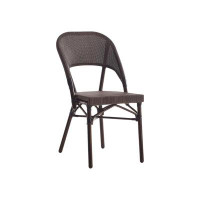 ERF, Inc. Outdoor Metal Frame Chair With Poly Woven Seat And Back
