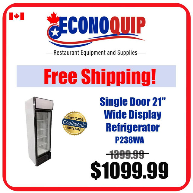 FREE SHIPPING-BRAND NEW Commercial Glass Display - Refrigerators in Other Business & Industrial in City of Toronto - Image 2
