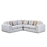 Southern Home Furnishings 107" Wide Symmetrical Corner Sectional