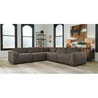 Signature Design by Ashley 5 - Piece Vegan Leather Sectional